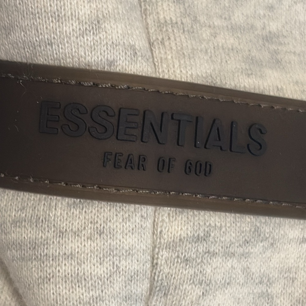 Fear of God Essentials light oatmeal Sweatpants Relaxed Fit Cotton-Blend XL new - Picture 6 of 16